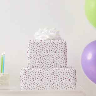 Ruby Confetti Watercolor Dots Wrapping Paper