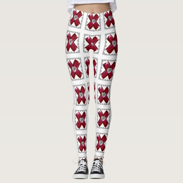 Ruby Cross Leggings (Front)