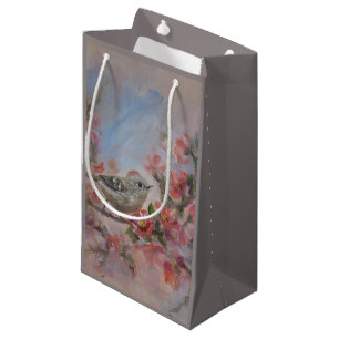 Ruby Crowned Kinglet Bird Small Gift Bag