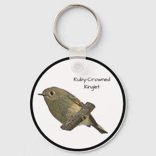 Ruby-Crowned Kinglet Keychain