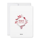 Ruby Elegant Floral 40th Wedding Anniversary 