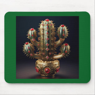 Ruby Encrusted Saguaro  Mouse Pad