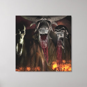 Ruby Falls Horror Art Canvas Print