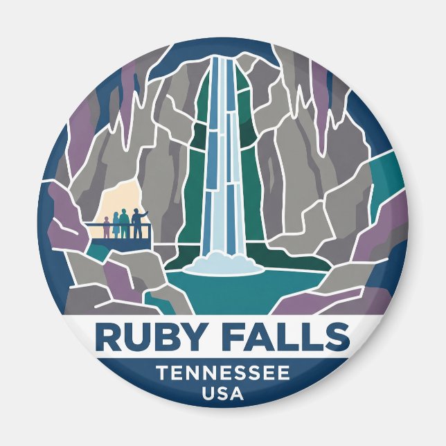Ruby Falls USA Magnet (Front)