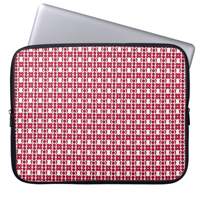Ruby Gemstone Art, Red Laptop Sleeve (Front)