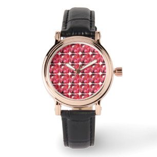 Ruby Gemstone Pink Watch