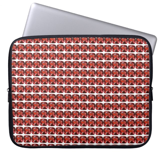 Ruby Gemstone Red Laptop Sleeve (Front)
