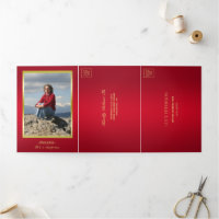 Ruby, Gold Photo, QR Code 50th Surprise Birthday