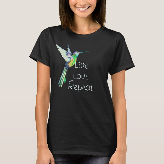 Ruby Green hummingbird T-Shirt (Front)