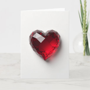 Ruby Heart Love Card