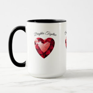 Ruby Heart Love Mug – Elegant Valentine Gift