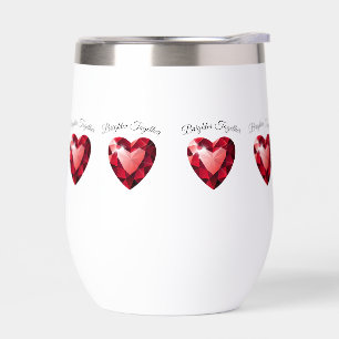 Ruby Heart Love Thermal mug Valentine Gift 
