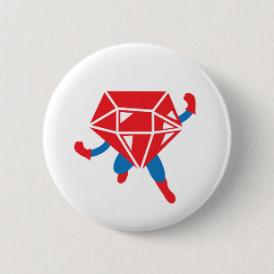 Ruby Hero 2 Inch Round Button