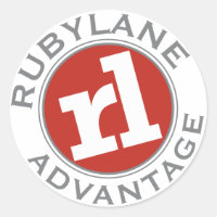Ruby Lane Advantage - Classic Round Sticker