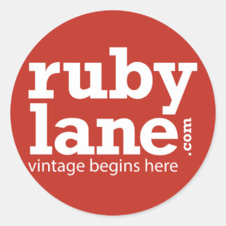 Ruby Lane Round Stickers