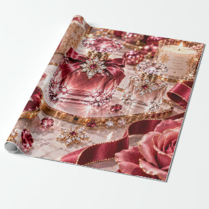 Ruby Luxury Christmas Beauty Wrapping Paper
