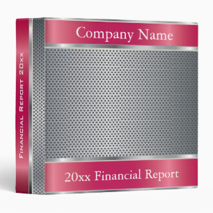 Ruby Metal Mesh Company Style   DIY Text Binder