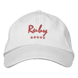 Ruby Name Embroidered Hat