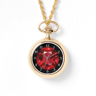Ruby Necklace Watch