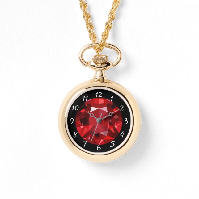 Ruby Necklace Watch (Front)
