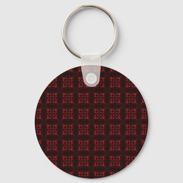 Ruby on black vintage ornament keychain (Front)