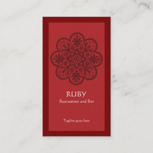 Ruby Ornament Business Card