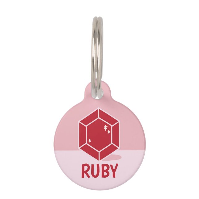 Ruby Pet Tag (Front)