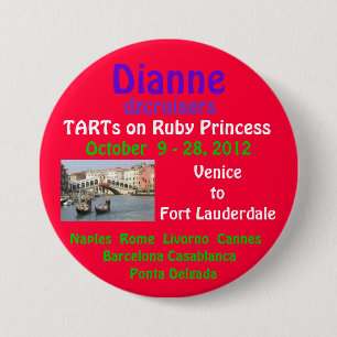 ruby princess 2012 TA Fall 3 Inch Round Button