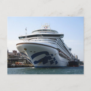 Ruby Princess Docked at Circular Quay Postcard