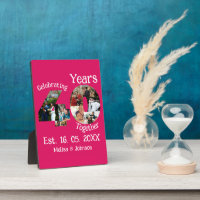 Ruby Red 40th Wedding Anniversary 11 Photo Collage