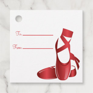 Ruby Red Ballet Slippers Fill-in Favour Tags