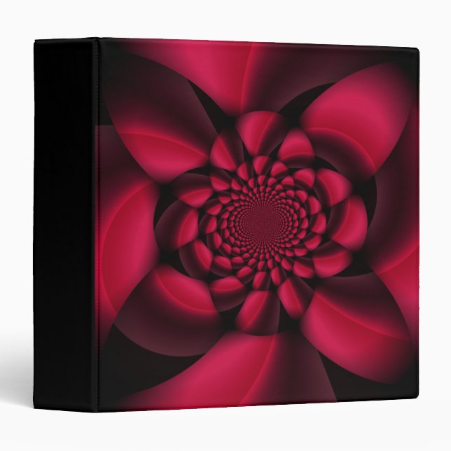 Ruby Red Black Petal Binder (Front/Spine)