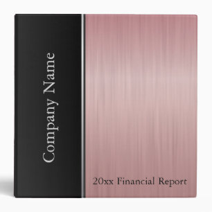 Ruby Red Brush Steel Company Style Binder