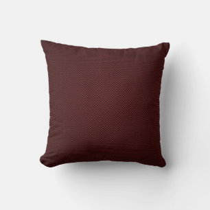 Ruby Red Carbon Fibre Print Throw Pillow