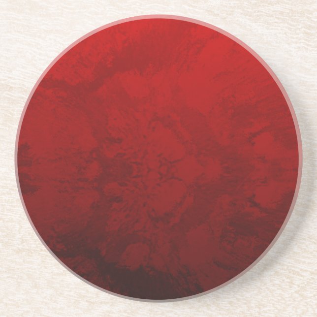 Ruby Red Design Coaster (Front)