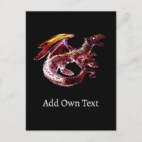 Ruby Red Dragon Fiery Fantasy Mythical Beast Art