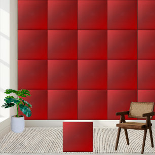Ruby Red Gradient Ceramic Tile