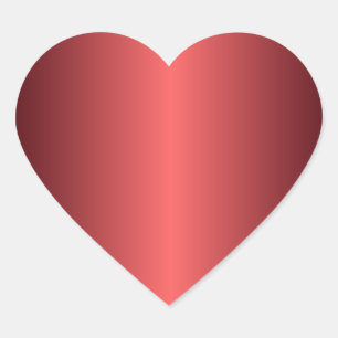 Ruby Red Heart Sticker