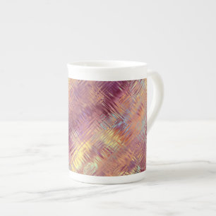 Ruby Red Liquid Pattern Bone China Mug