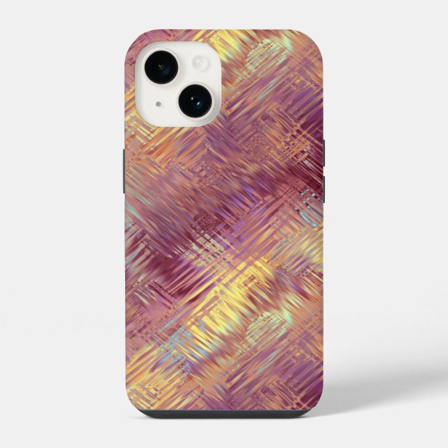 Ruby Red Liquid Pattern iPhone Case (Back)