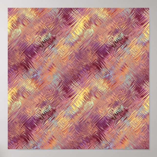 Ruby Red Liquid Pattern Poster (Front)