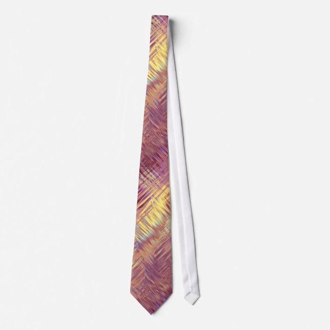 Ruby Red Liquid Pattern Tie (Front)
