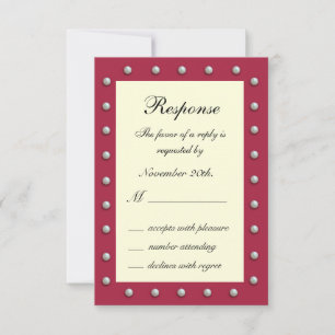Ruby Red, Off White et Pearl RSVP