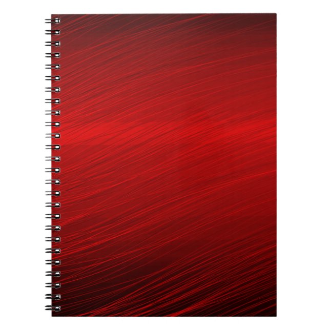 Ruby red paper business shiny notebook (Front)
