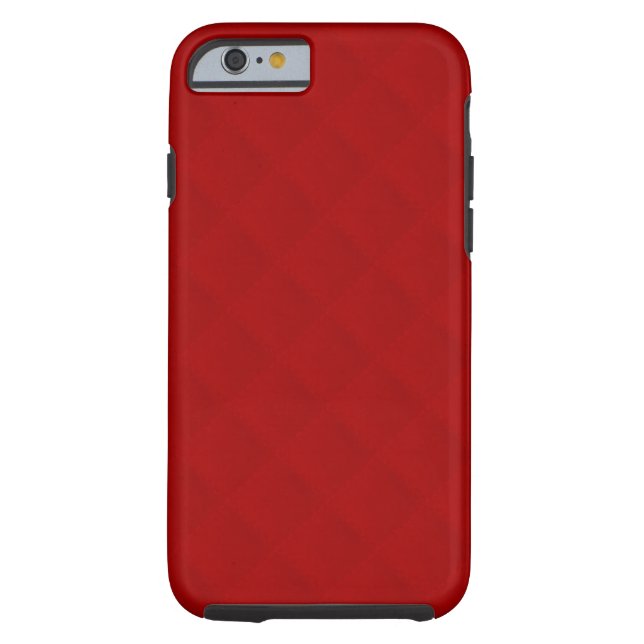Ruby Red Quilted Leather Case-Mate iPhone Case (Back)