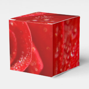 ruby red rose wedding favours favor box