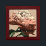Ruby Red Rose with White Accents Gift Box<br><div class="desc">A Chariklia Zarris original,  this ruby red rose stretches toward a light illuminating its petals. Is it the sun shining on the rose,  or an artificial light? A great piece with which to start your art collection!</div>