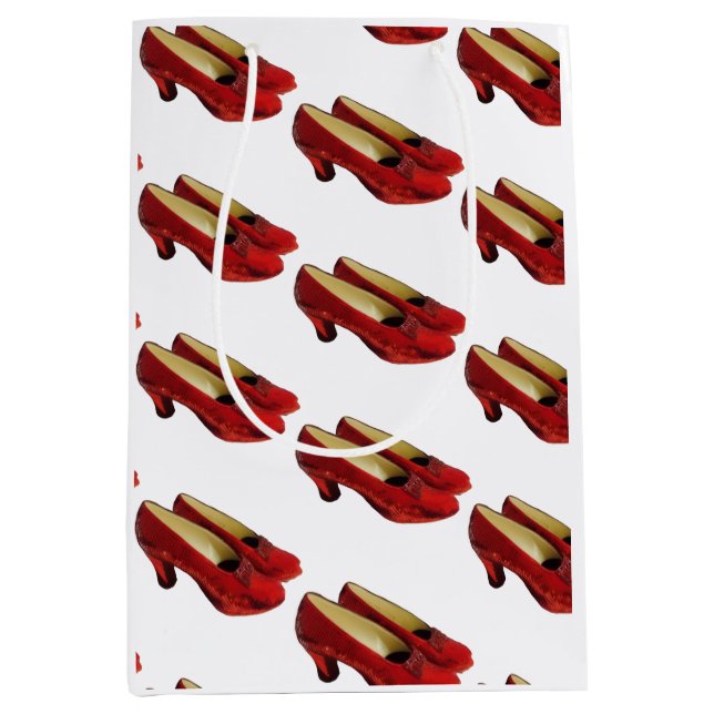 Ruby Red Slippers Shoes Medium Gift Bag (Front)