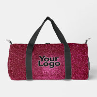 Ruby Red Sparkly Glitter Luxury Business Logo