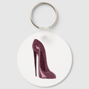 Ruby Red Stiletto Shoe Keychain